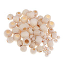 220x Lots Wooden Beads Large Holes For Jewelry Making Crafts