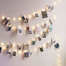 4m LED String Lights Card Photo Clip Holder Fairy Garland Lamp (Warm White)