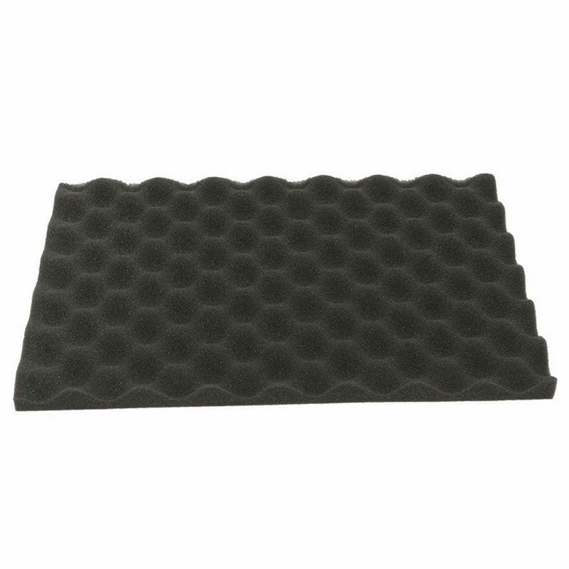 6PCS Black Acoustic Eggshell Foam Sound Absorption Treatment Panel Tile 40X