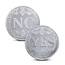 Yes Or No Poker Coin Commemorative Lucky Divination Metal Souvenir Art