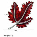 Red Maple leaf Brooch for Women Plant Brooch Cute Enamel Pin Fashion Jewelr