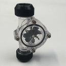 G1/4 Inch Flow Indicator,Clear Main Body,Black Blade,Matte Black Pc Compute U5D3