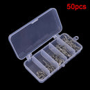 50x/lot Hook Fishing Box Hook 2#  4#  6#  8#  10# Tackles Accessories FishhookOZ