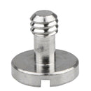 Flat Head Slotted Metal Screw 1/4" for Camera Monopod Tripod Quick Release
