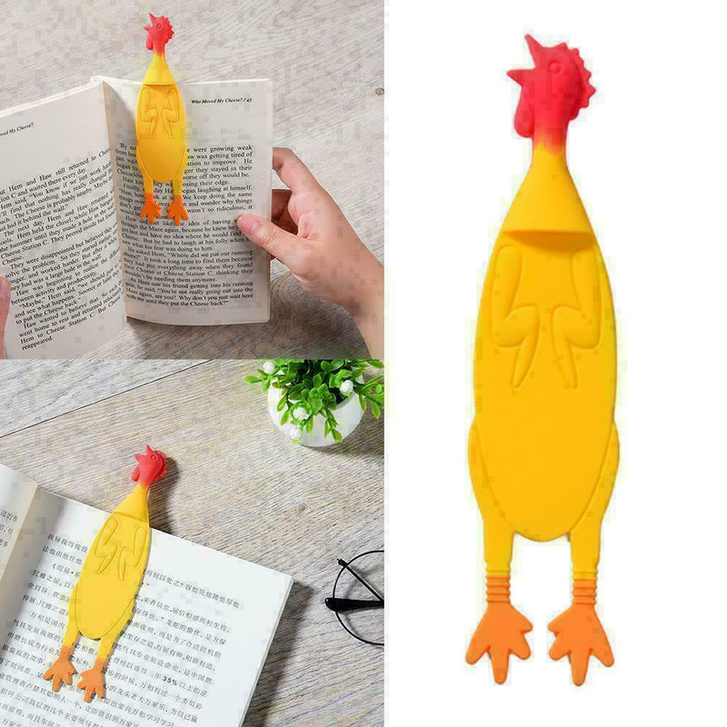 Personalized Silicone Screaming bookmark Chicken Gift Pack Cute Funny L8S9 S3N5