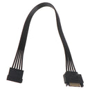 30CM SATA 15Pin Male to Female Power Cable HDD SSD Power Supply Ca Ew