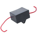 CBB61 15uF AC 450V Rectangle Dual Wire Motor Running Capacitor Black F1T3