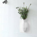 Diy Magic Wall Hang Vase Sticky Flower Bottle Rubber Silicone Floret Contai A2B7