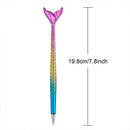 Mermaid Pen Gift Fish Pen Set Ballpoint Pens Blue Ink Case Gifts Pen for Ch L8X6