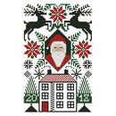 Santa Claus 14CT Stamped Cross Stitch Embroidery Set Needlework (RA110)