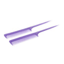 10 x Plastic Hairdressing Pointed Toothed Hair Styling Rat Tail Combs F1E3
