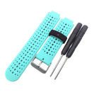 2 Pieces Silicone Replacement Wrist Watch Band for Garmin Forerunner 220 230 235