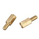 50Pcs M3 Male to Female 14mm Brass Screw Hexagonal Standoff Spacers A6U9