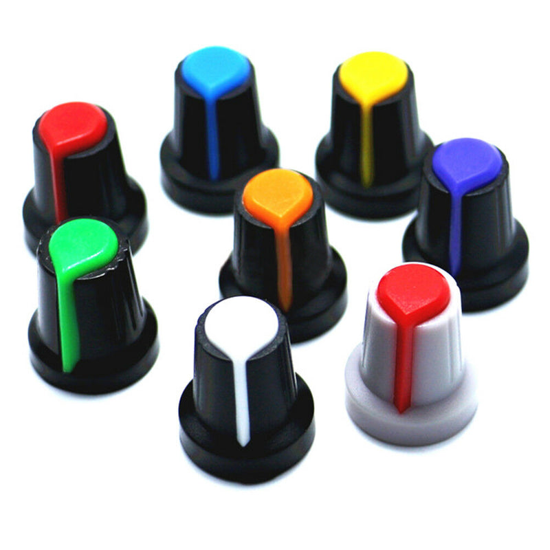 8Pcs potentiometer knob switch cap inside 6mm outside 15mm * high 17m Di