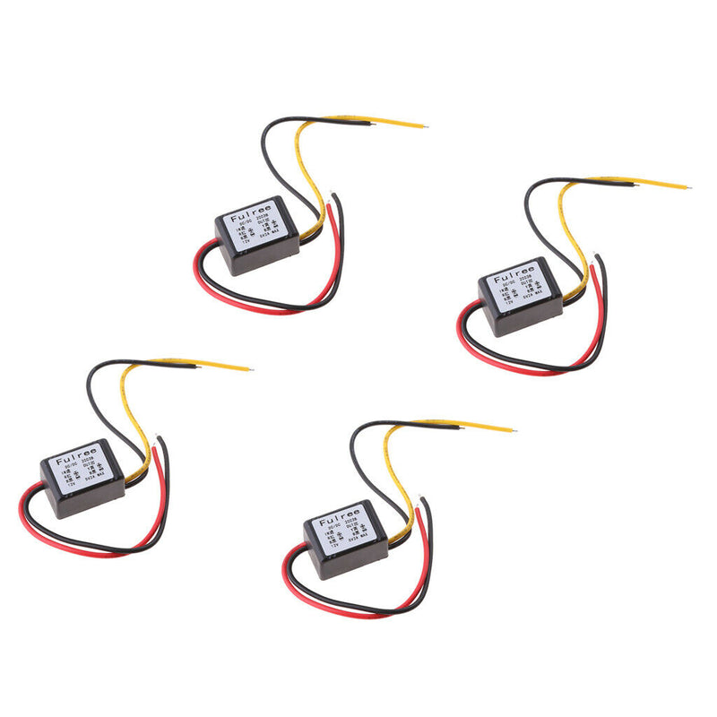 4 Pieces Voltage Reducer DC-DC Buck Converter 12V to 5V Step-down Voltage