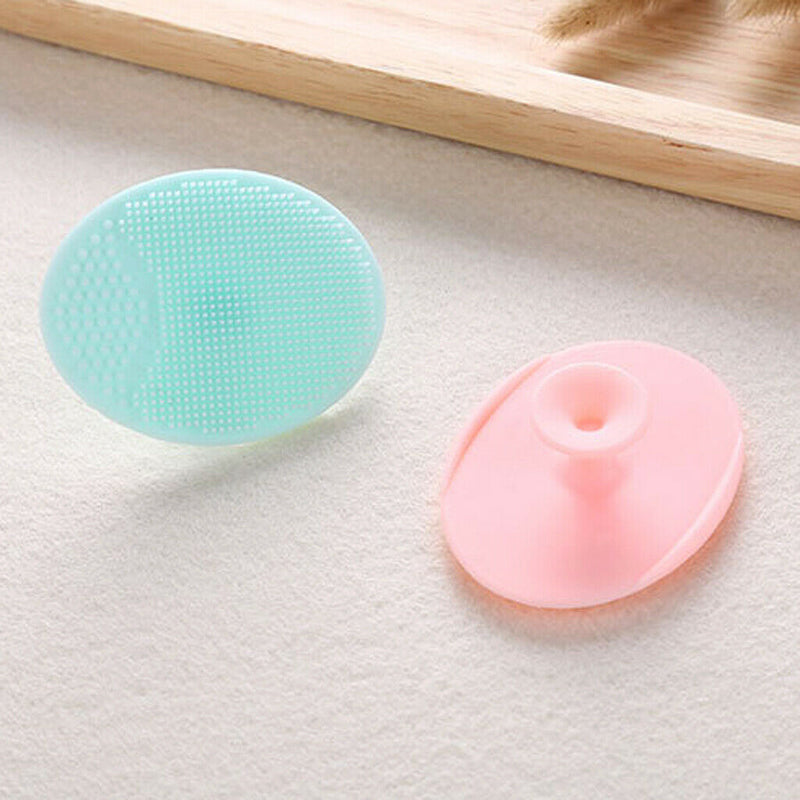 2x Facial Cleansing Brush Wash Pads Soft Silicone for Blackheads Acne Removal