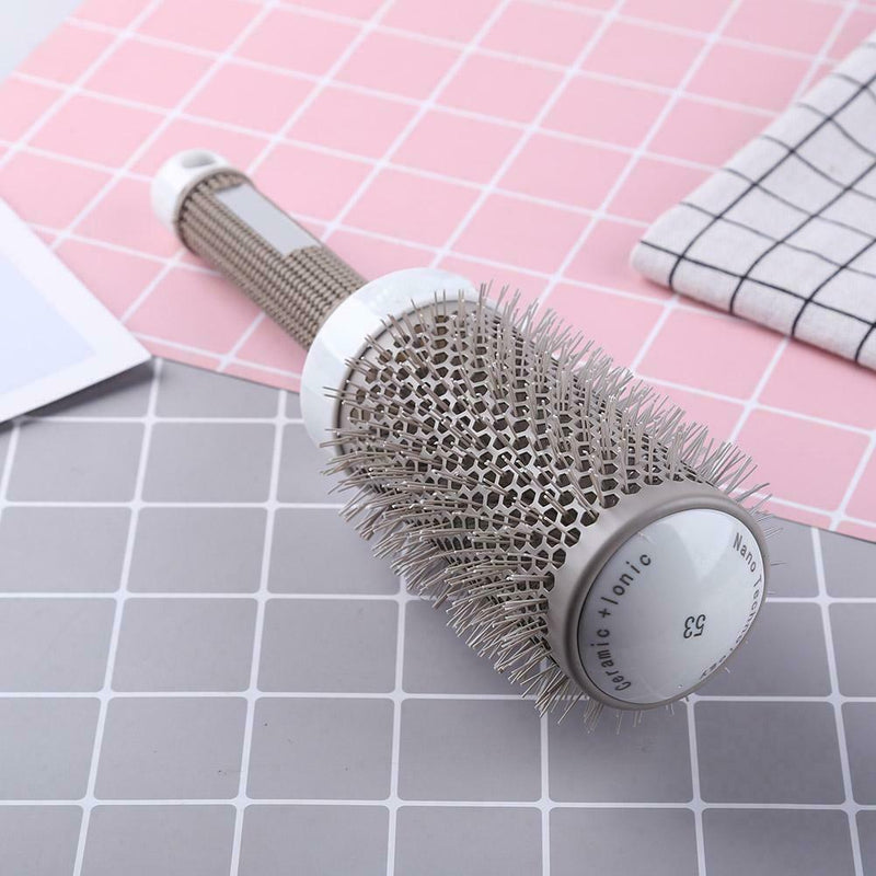 Pro Hair Brush High Temperature Resistant Ceramic Iron Round Comb (53mm) A