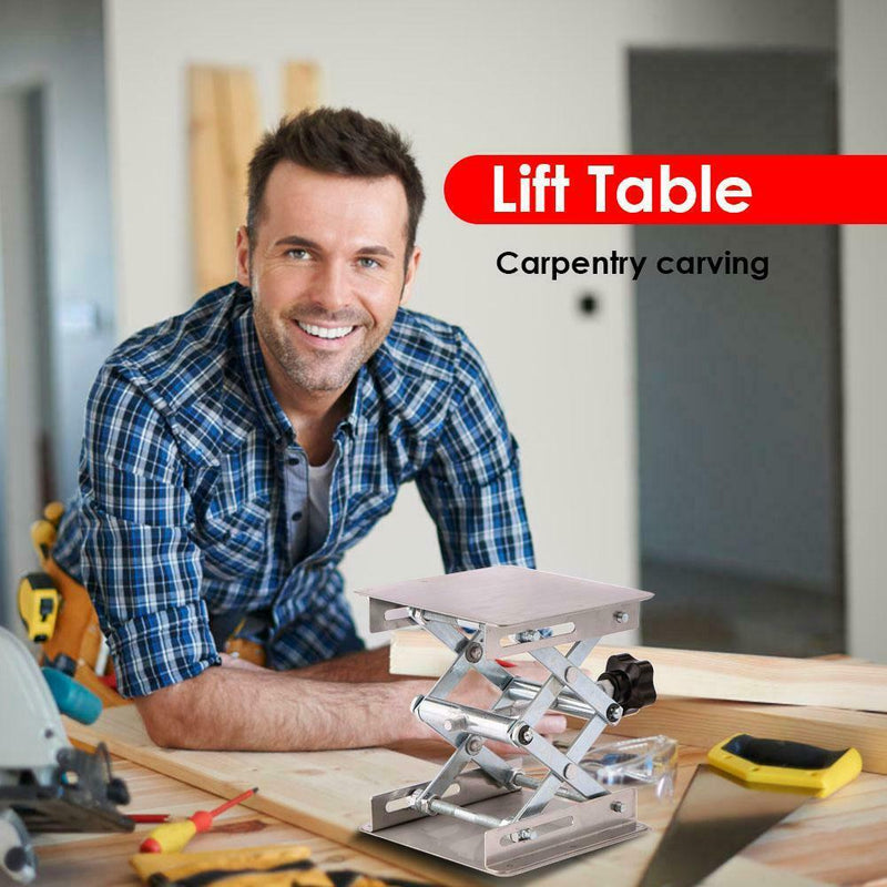 Aluminum Router Lift Table Woodworking Engraving Lab Lifting Stand Rack A
