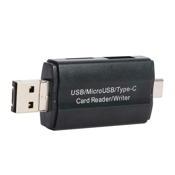 3 in 1 OTG Card Reader Type-C+Micro USB+USB2.0 for TF Memory Card Android #gib