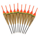 10pcs Saltwater Rock Fishing Floating Floats Balsa Wood Bobbers Buoy Angling