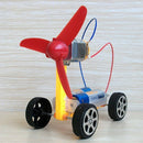 DIY Wind-turbine Aerodynamics Car Experiment For Kids, Children And Adults