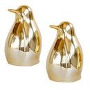 2pcs Bird Statue Ceramic Display Golden Wedding Bedroom Home Decoration New