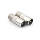 5Pcs F Type Female To TV Aerial RF Coaxial Male Connector Adapter Plug