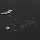 Women Transparent Fishing Line Clavicle Necklace Zircon Pendant Necklace3C