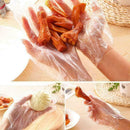 100PCS/Set Food Plastic Gloves Disposable Gloves Kitchen Dishwashing Waterp L1J6
