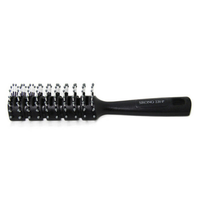 Fashion Men Hair Brush Ceramic Iron Round Comb Barber Dressing Salon Styling  TO