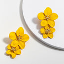 Drop Earrings for Women Double Layers Statement Hanging Dangling Fashion Je