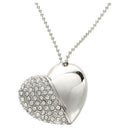 USB FLASH MEMORY STICK CAPACITY 4GB HEART STRASS B6J5