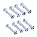 Pack of 8pcs Durable Inline Skate Screws and Spacers Axle Bolts Skate Wheel