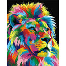 Painting By Numbers Kit DIY Color Lion Hand Painted Canvas Oil Art Picture