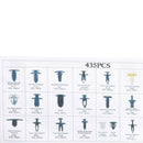 435x Car Body Trim Clips Retainer Bumper Rivet Screw Panel Push Fastener Kit nmk
