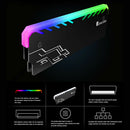 2pcs RGB RAM Heatsink Desktop PC DDR DDR3 DDR4 Memory Heat Spreader (Black) A