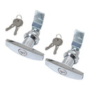 2 Set T-Handle Garage Door Lock 77mm lock handle garage door latch