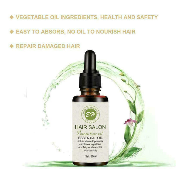 Hair ReGrowth Serum Hair Care Essential Oil Treatment For Soft Pretty Pure X6V4