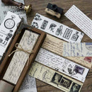 30Pcs/Box Retro Bookmark Book Mark Magazine Note Pad Label Memo Stationery Gift
