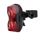 Waterproof 2 LED Bright Cycling Bicycle Bike Rear Tail Flashing Back Light Lamp