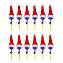 12pcs Mini Christmas Hats Decorative Cutlery Holder Lollipop Top Cover Gift A