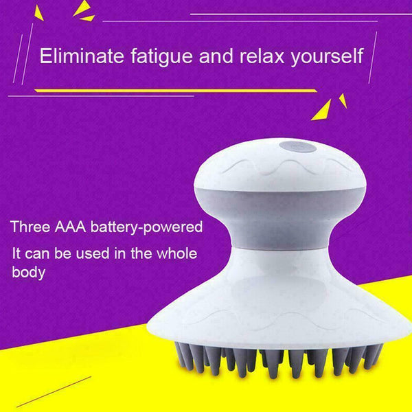 Multipurpose Electric Vibrating Scalp Massage Head Hair Care Brush Massager O9T6