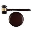 Wooden Handcrafted Wood Gavel Sound Block for Lawyer Judge Auction Sale