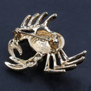 Cute Crabs Brooch Animal Corsage Pins Women Shirt Coat Clips Brooches Cloth