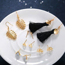 Fashion Bohemian 6 Pairs Of Creative Combination Earrings For Women Tassel