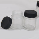 10pcs Clear Glass Bottles Air Brush Bottle Jars with Plastic Lid Using on