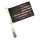 Adjustable / Folding Flag Pole With US Flag For  Dyna Street Glide