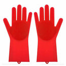Magic Silicone Gloves 100% Food Grade Cleaning Dishwashing Brushs Heat Resi