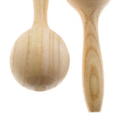 2 Pieces Wood Maracas Hand Percussions Kids Rhythm Hand Shakers 15cm Length
