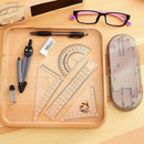School Tools Precision Geometry Set, Compass and Protractor Set For High 8 Pcs